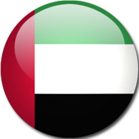 UAE flag icon round radedasia